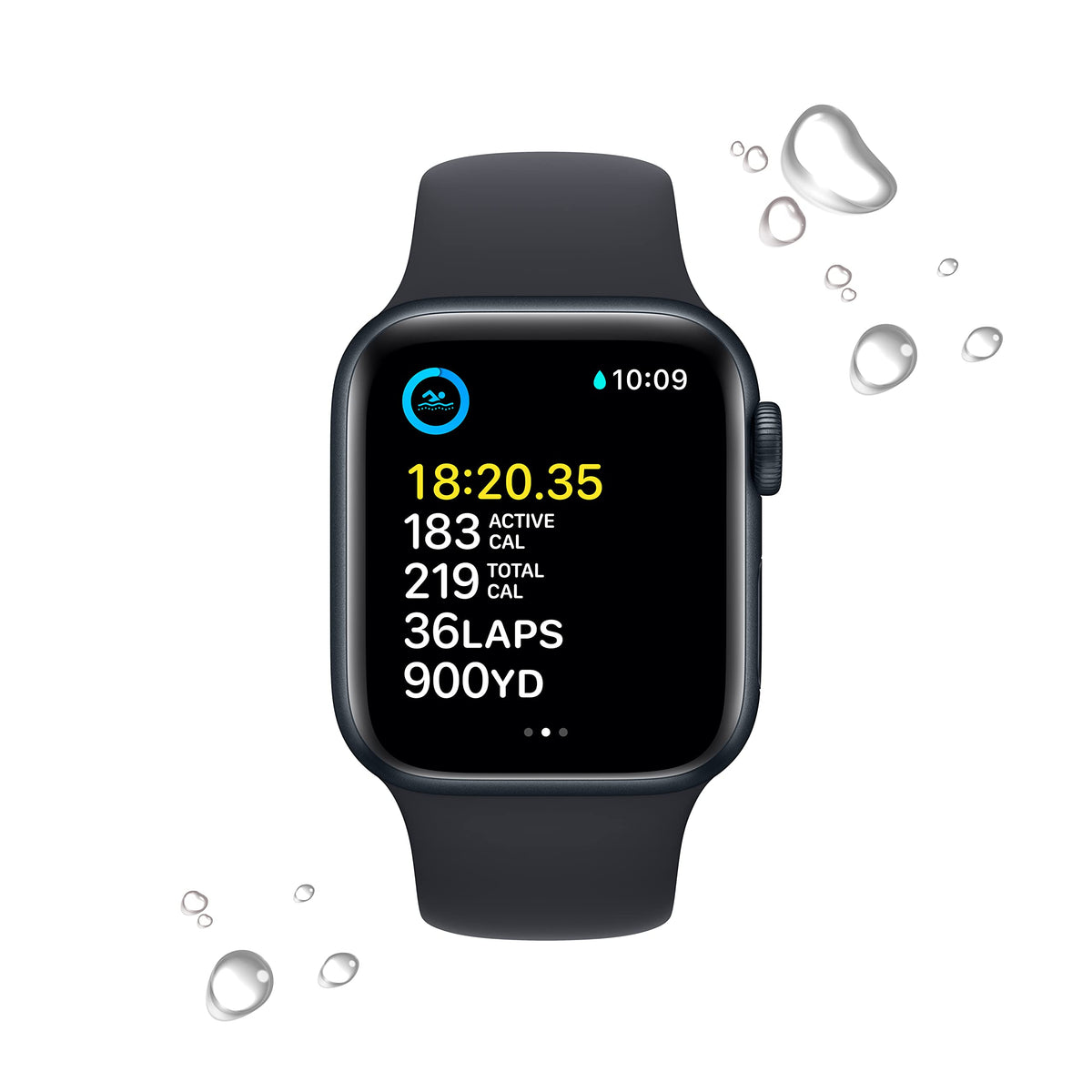 Midnight Aluminum Case with Midnight Sport Band Smartwatch U69174