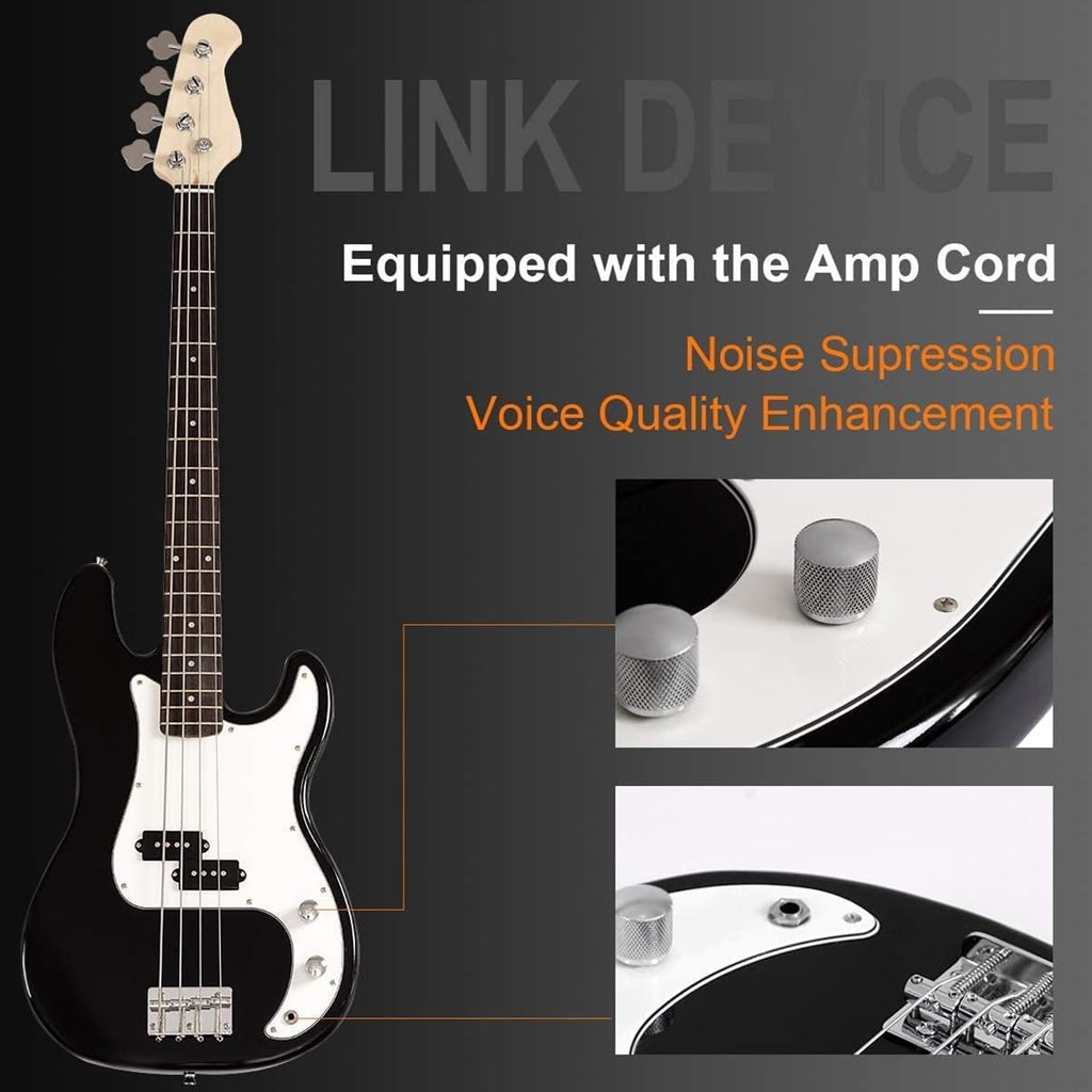 Full Size 4 String Electric Bass Guitar with Bag P341