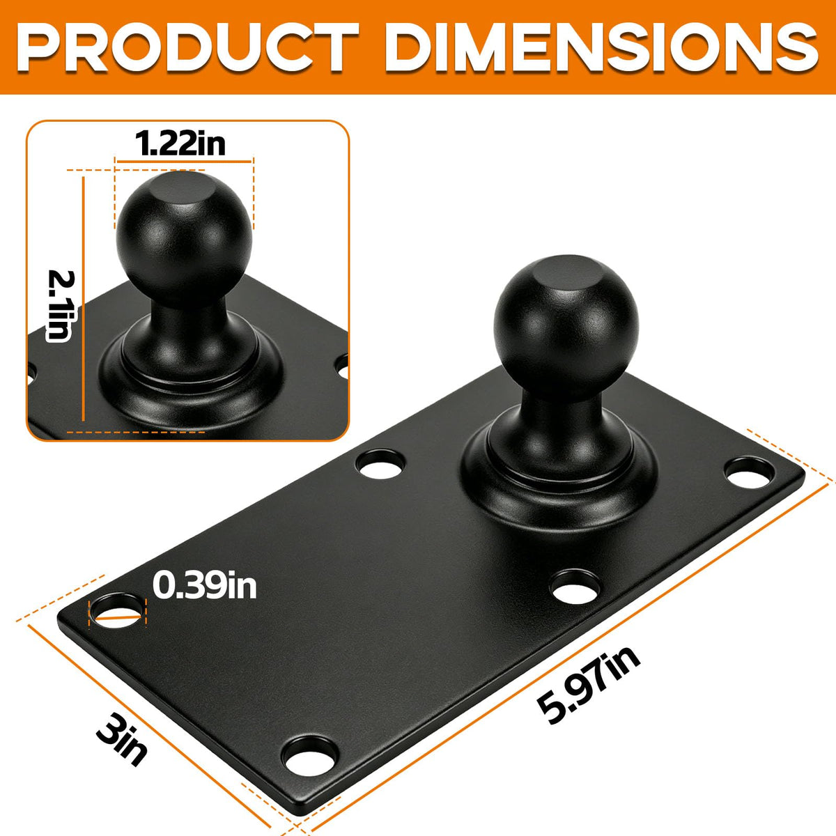 Trailer Sway Control Ball Plate J2353
