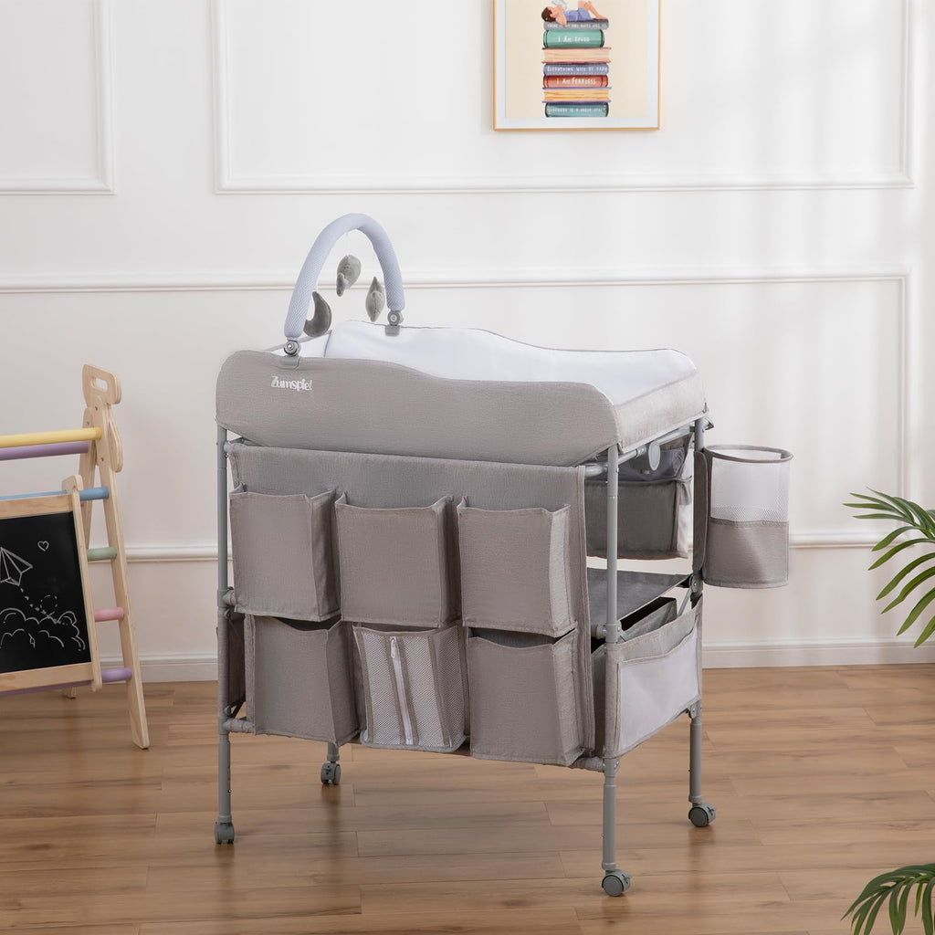 Portable Folding Baby Changing Table with 2 Drawers W28243