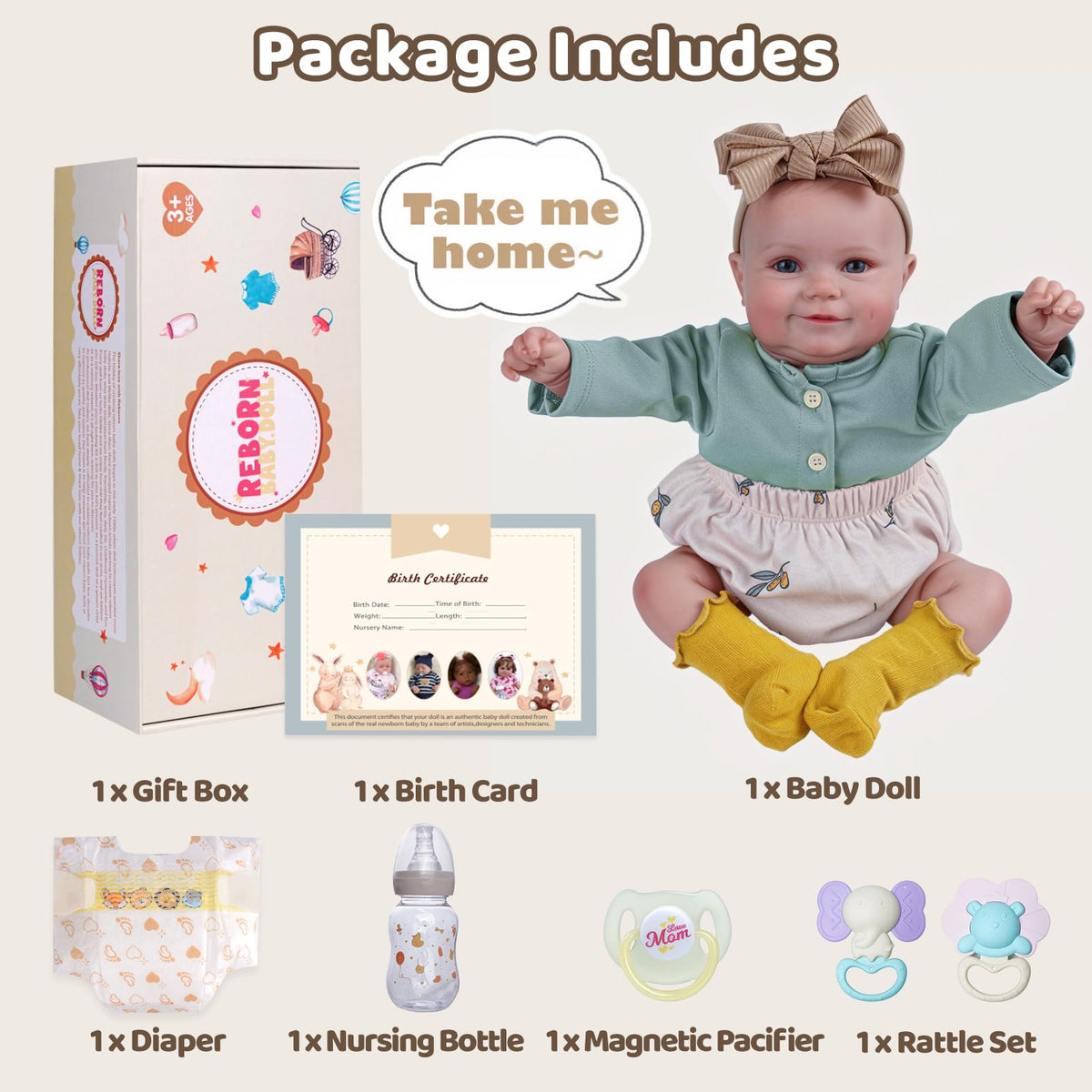 20 Inch Soft Vinyl Baby Doll O9511