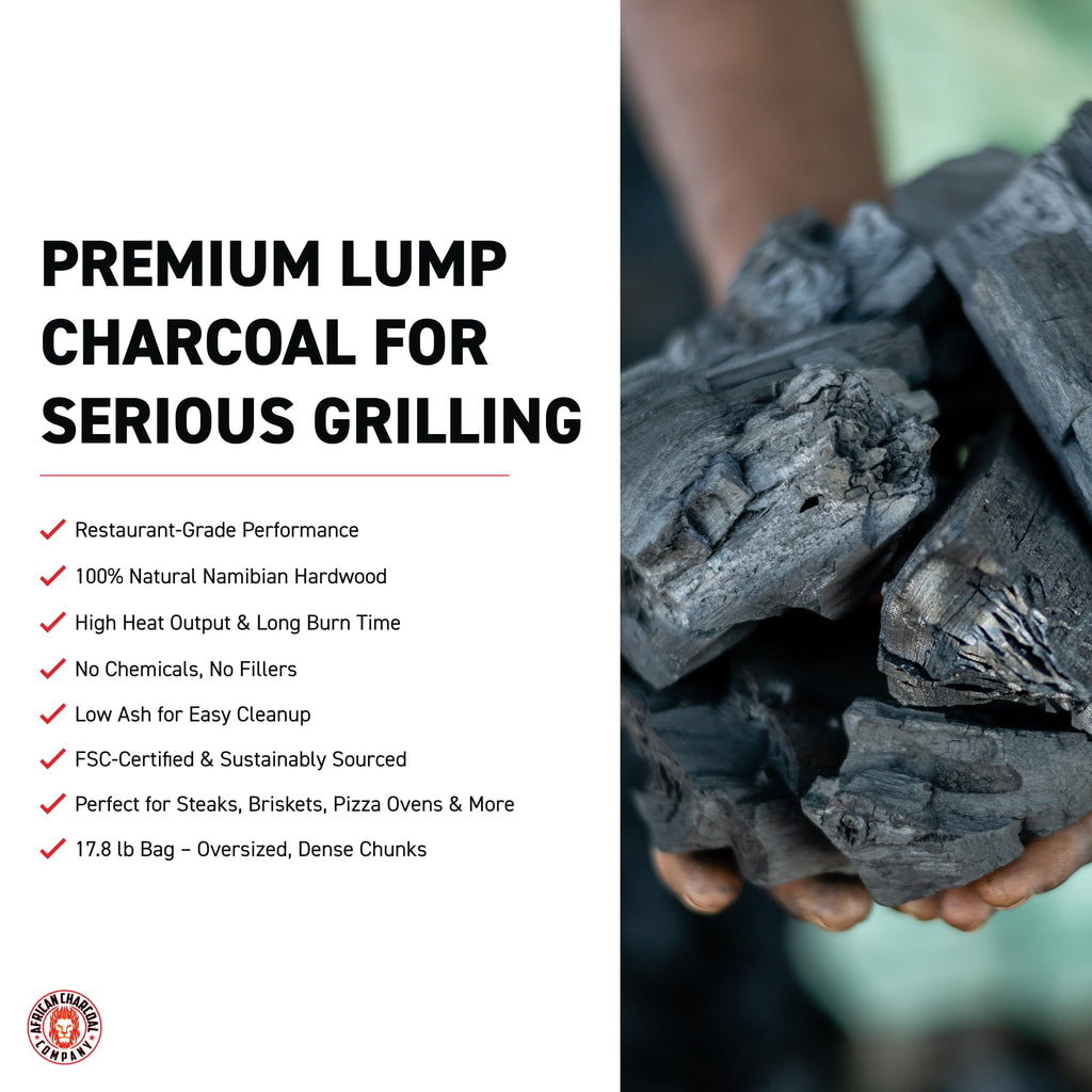 17.8 lb Natural Hardwood Lump Charcoal E7452