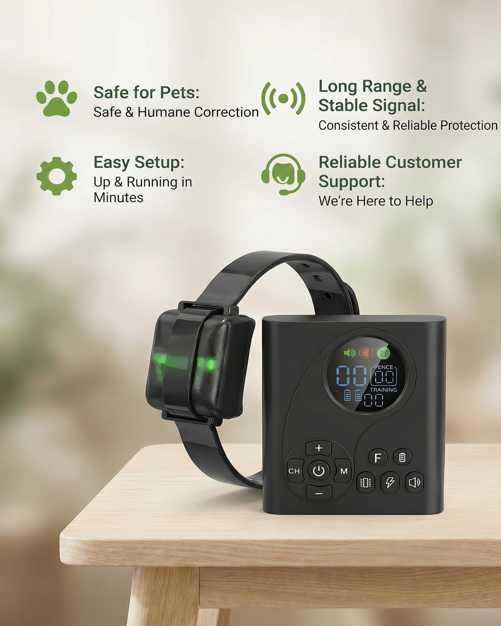 Wireless Dog Fence with Remote Collar F18202