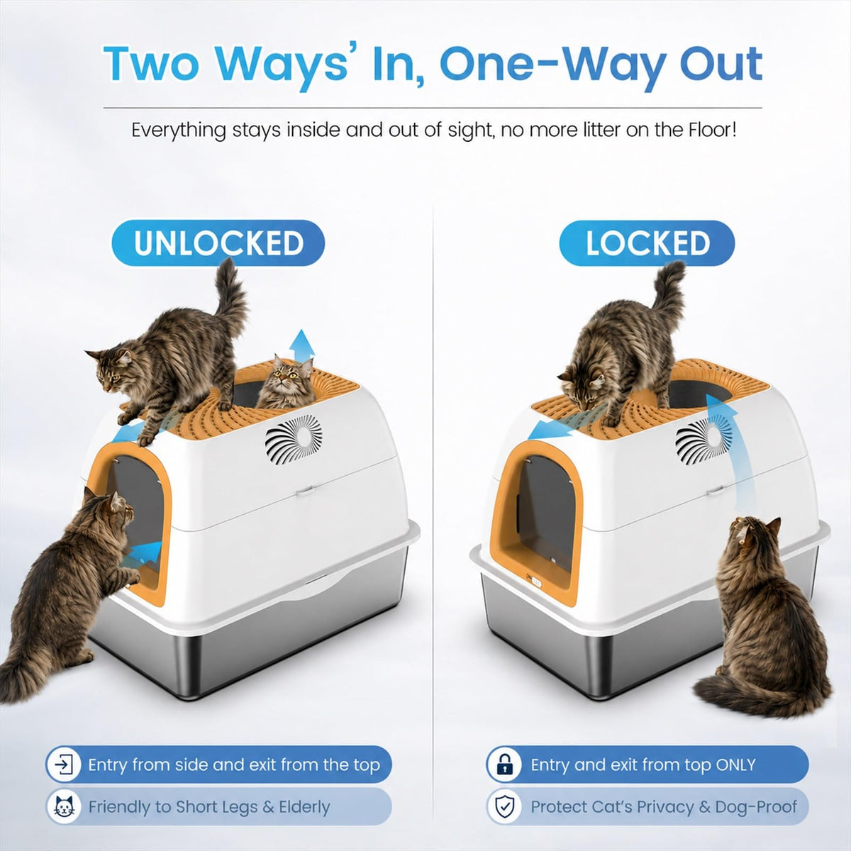 Stainless Steel Litter Box C312771