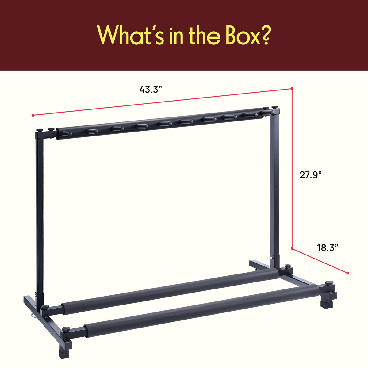 Foldable Universal Multi Guitar Stand N156697