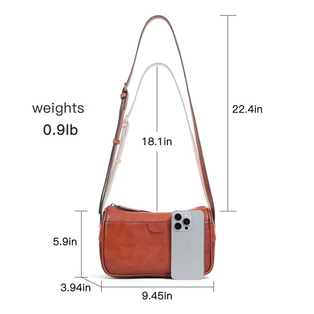 Genuine Leather Crossbody Bag S1956