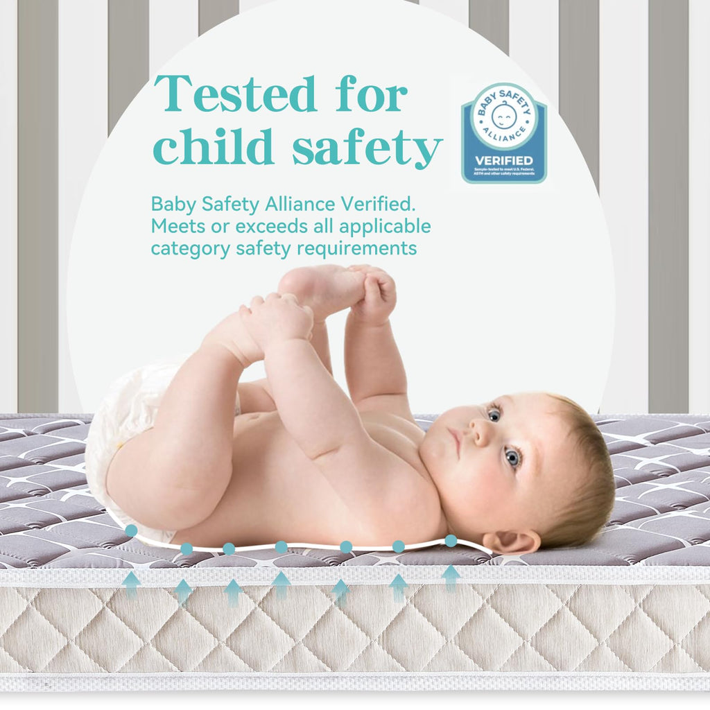Hypoallergenic Baby Crib and Toddler Mattress 52" x 27.6" x 5" X2827