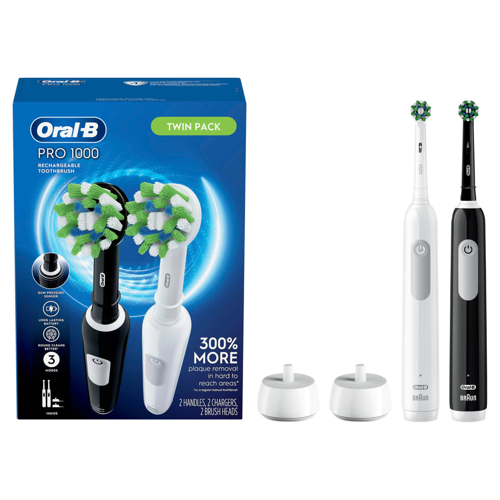Black and White 2 Count Electric Toothbrush N15028
