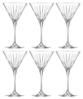 Martini Cocktail Stemmed Glasses Set of 6 B738