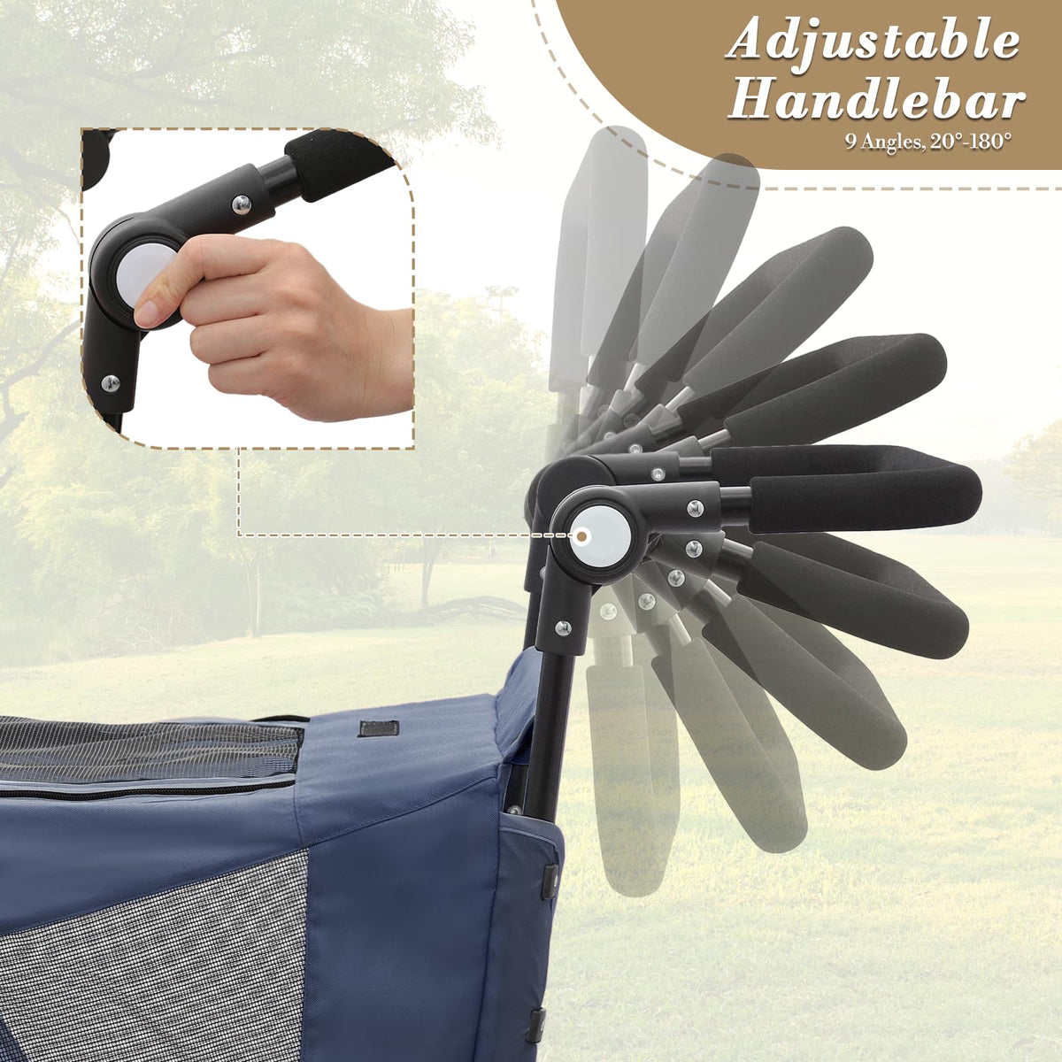Blue Pet Stroller Z970733