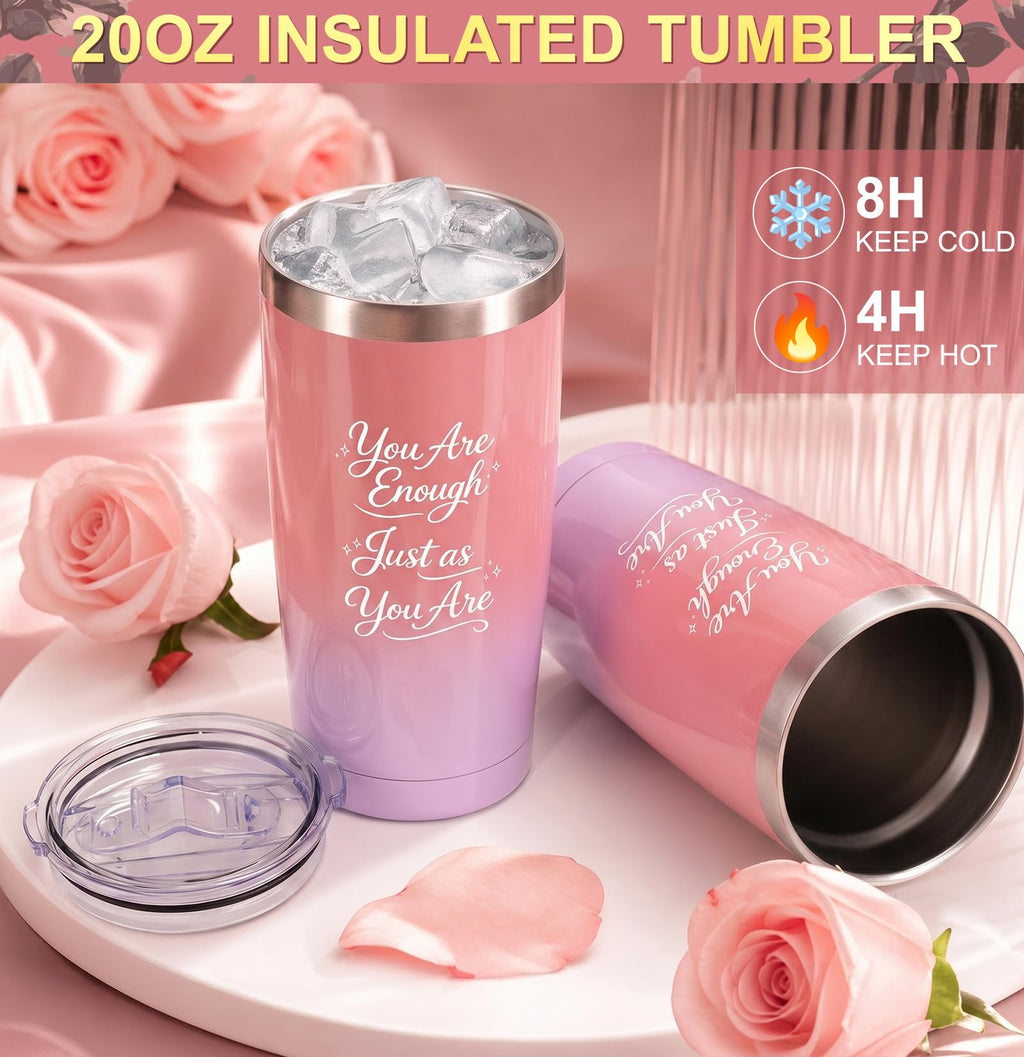 10-Piece Self Care Spa Gift Basket with Throw Blanket and Tumbler R7281