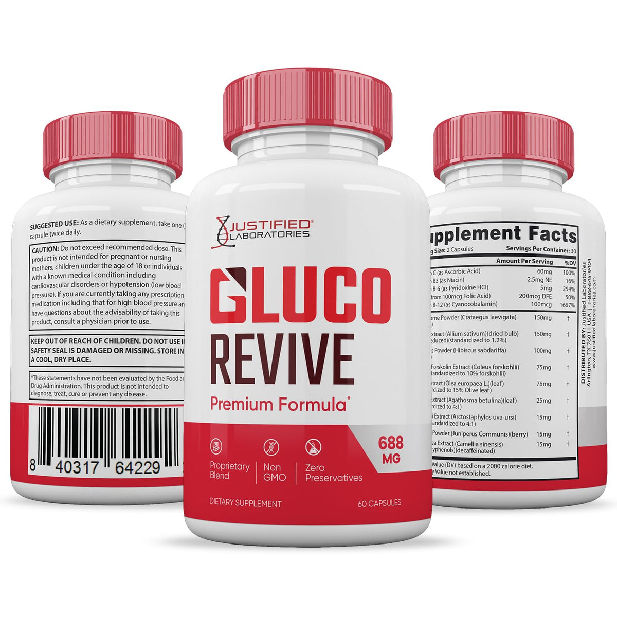 60 Capsules 688MG Hawthorne Hibiscus Garlic Juniper Olive Forskolin Green Tea Extract E7805