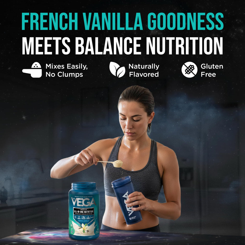 Organic Vegan Protein Powder French Vanilla 1.5 lbs U699