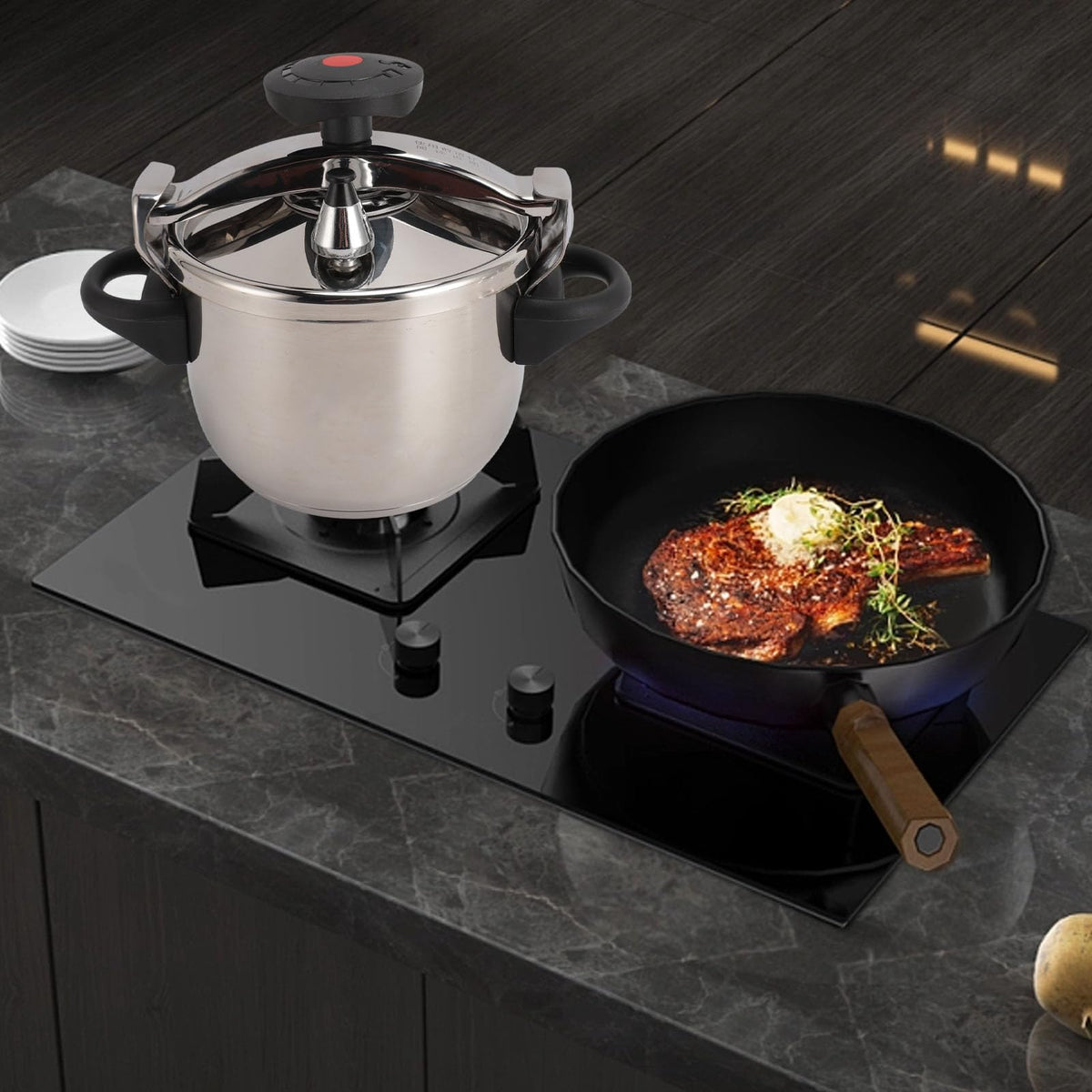 3L Stainless Steel Stove Top Pressure Cooker D84458