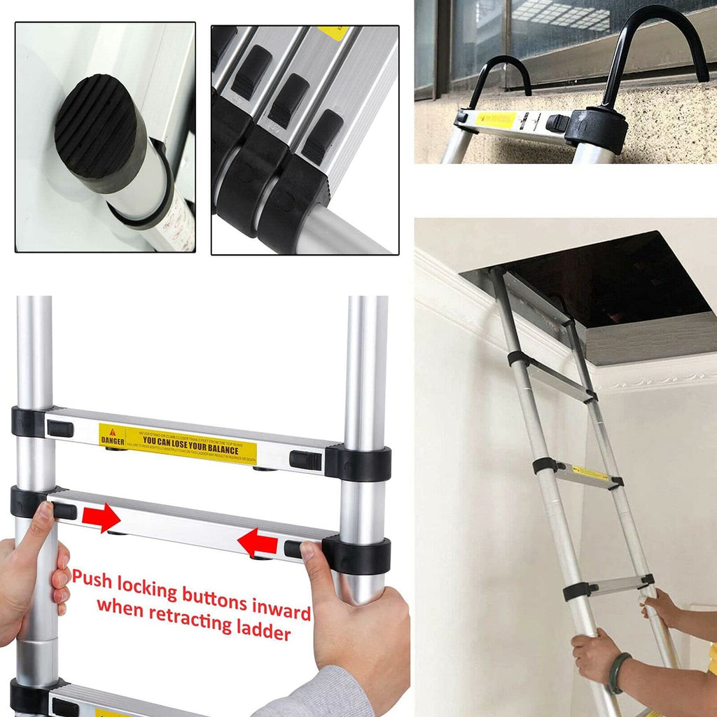 Telescoping Extension Ladder 20.34FT 330 Pound Capacity A401152