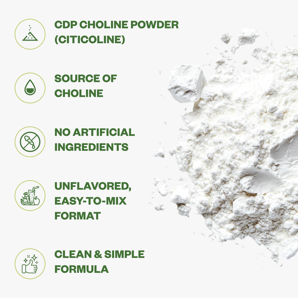 CDP Choline Powder 10g 40 Servings N437