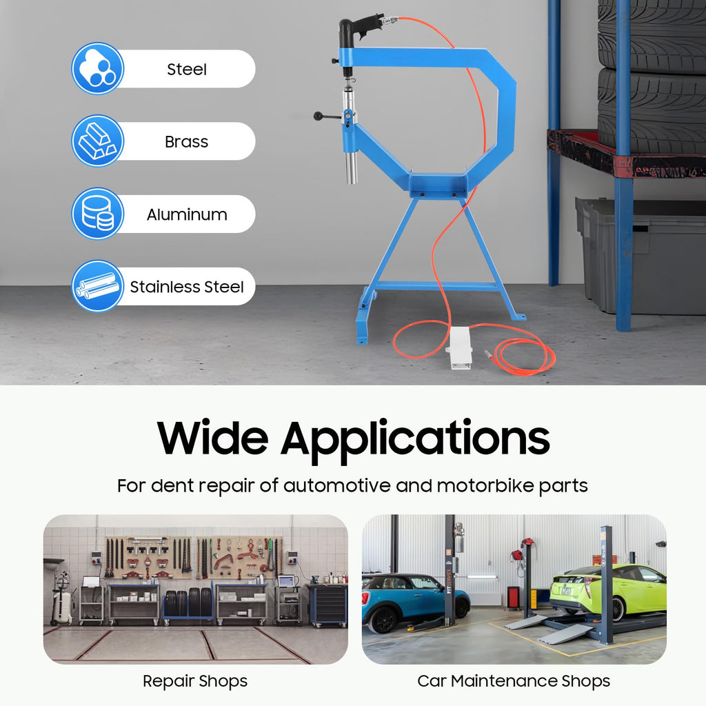 Pneumatic Planishing Hammer Sheet Metal Shaping Machine with Cast-Iron Stand U37920