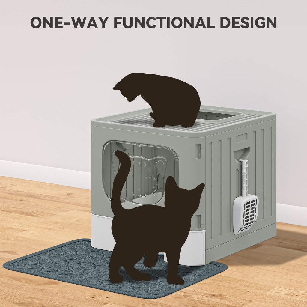 Large Enclosed Cat Litter Box with Lid H159524