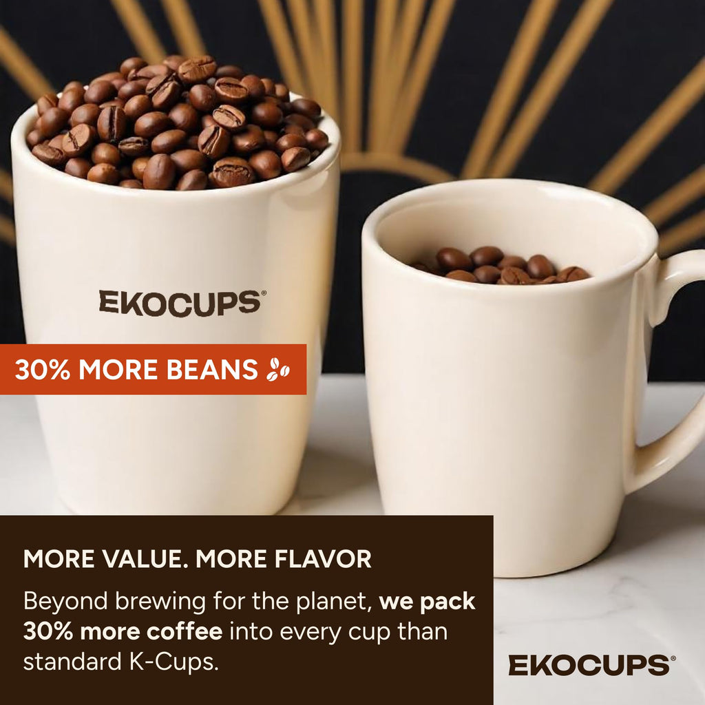 Organic Dark Roast Coffee Pods, 40 Recyclable Capsules R75065