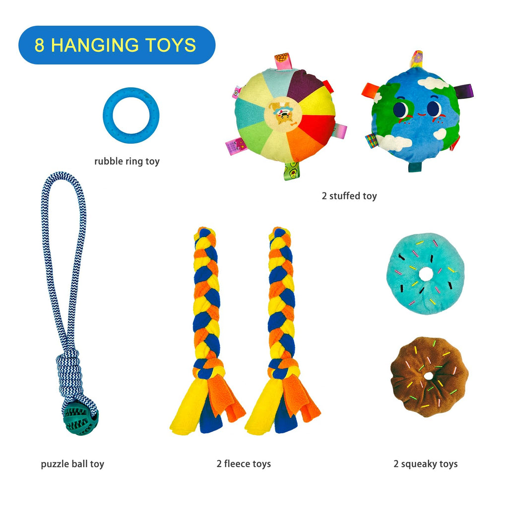 Puppy Play Gym with 8 Hanging Toys V10890