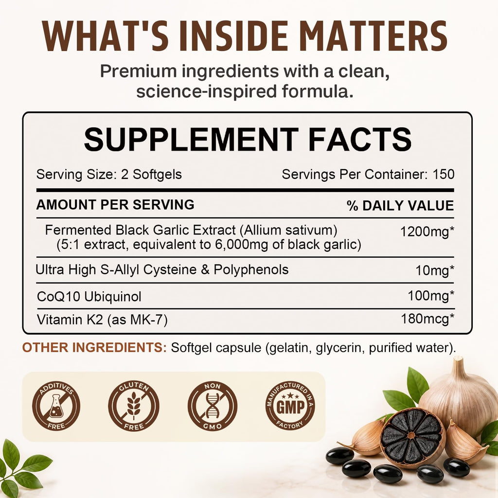 Black Garlic Extract 300 Softgels H95813