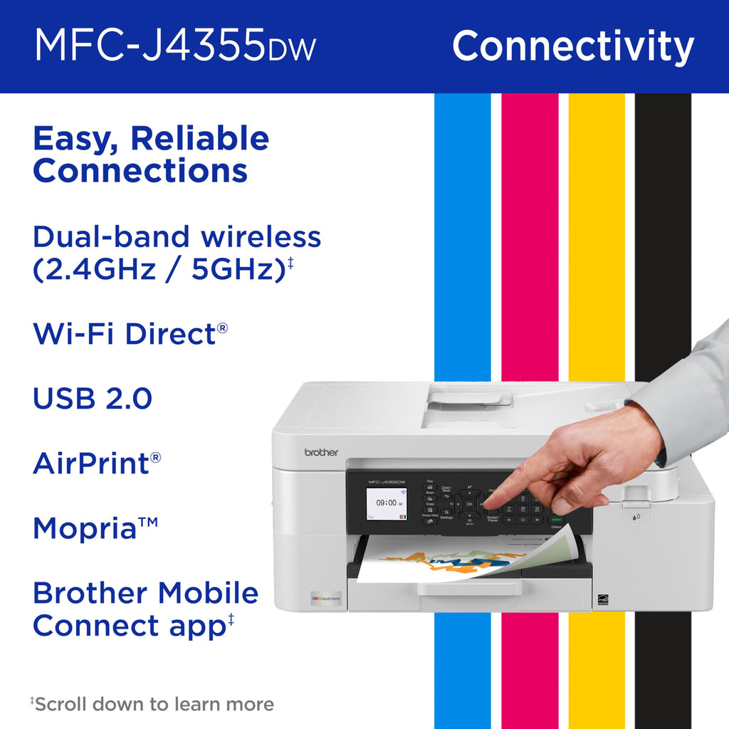 Wireless Color Inkjet All-in-One Printer with Color Display and Manual Feed Slot C27491