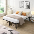 Black Queen Metal Platform Bed Frame G1015