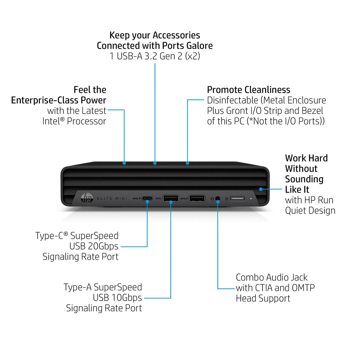 Mini PC Desktop Computer, Intel Core i5-14500, 16GB DDR5 RAM, 512GB SSD, Keyboard & Mouse Included, Windows 11 Pro J23051