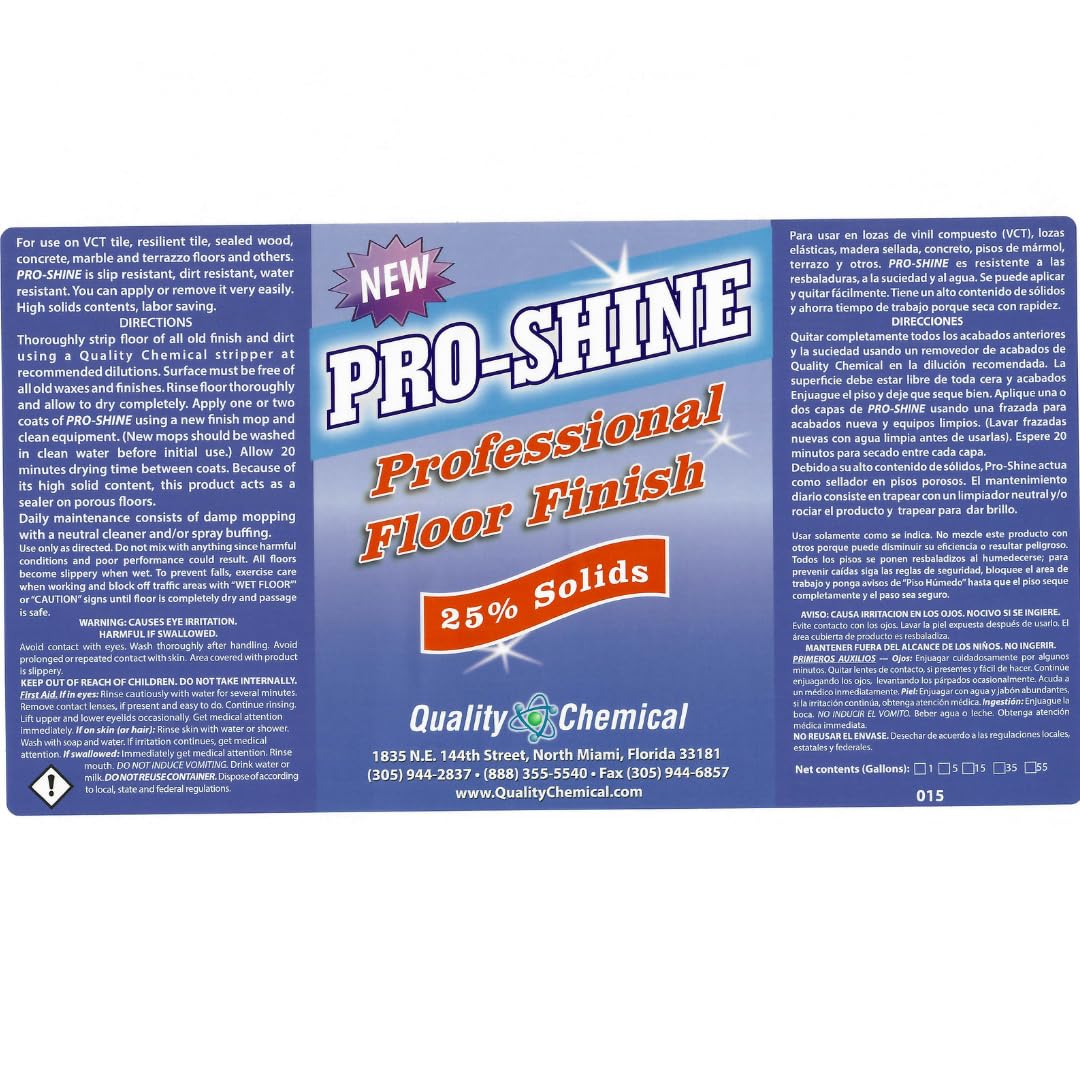 Wet-Look Floor Finish Wax 128 oz G62225