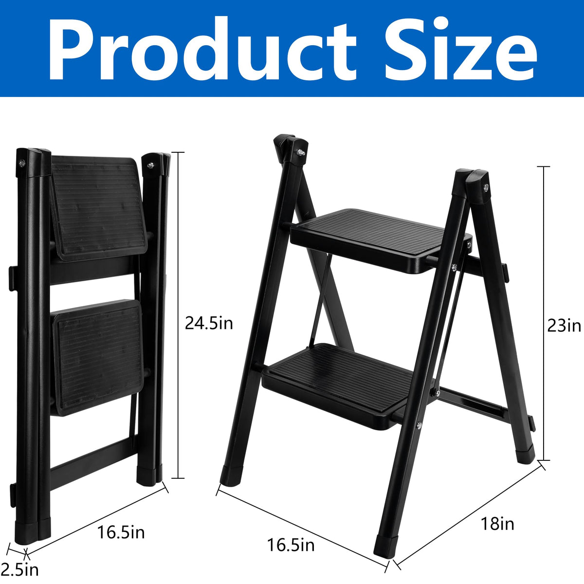 Foldable 2-Step Non-Slip Spa Steps R9440