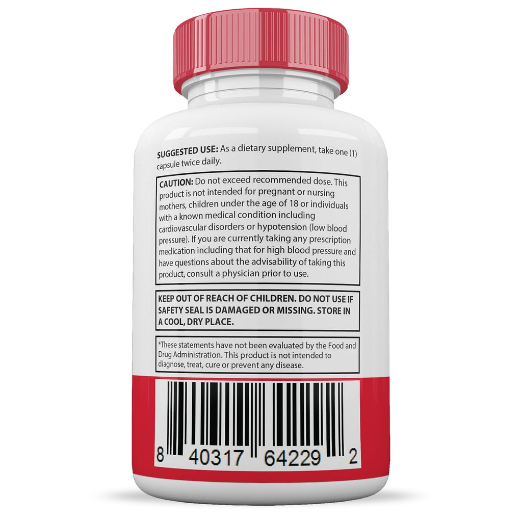 60 Capsules 688MG Hawthorne Hibiscus Garlic Juniper Olive Forskolin Green Tea Extract E7805