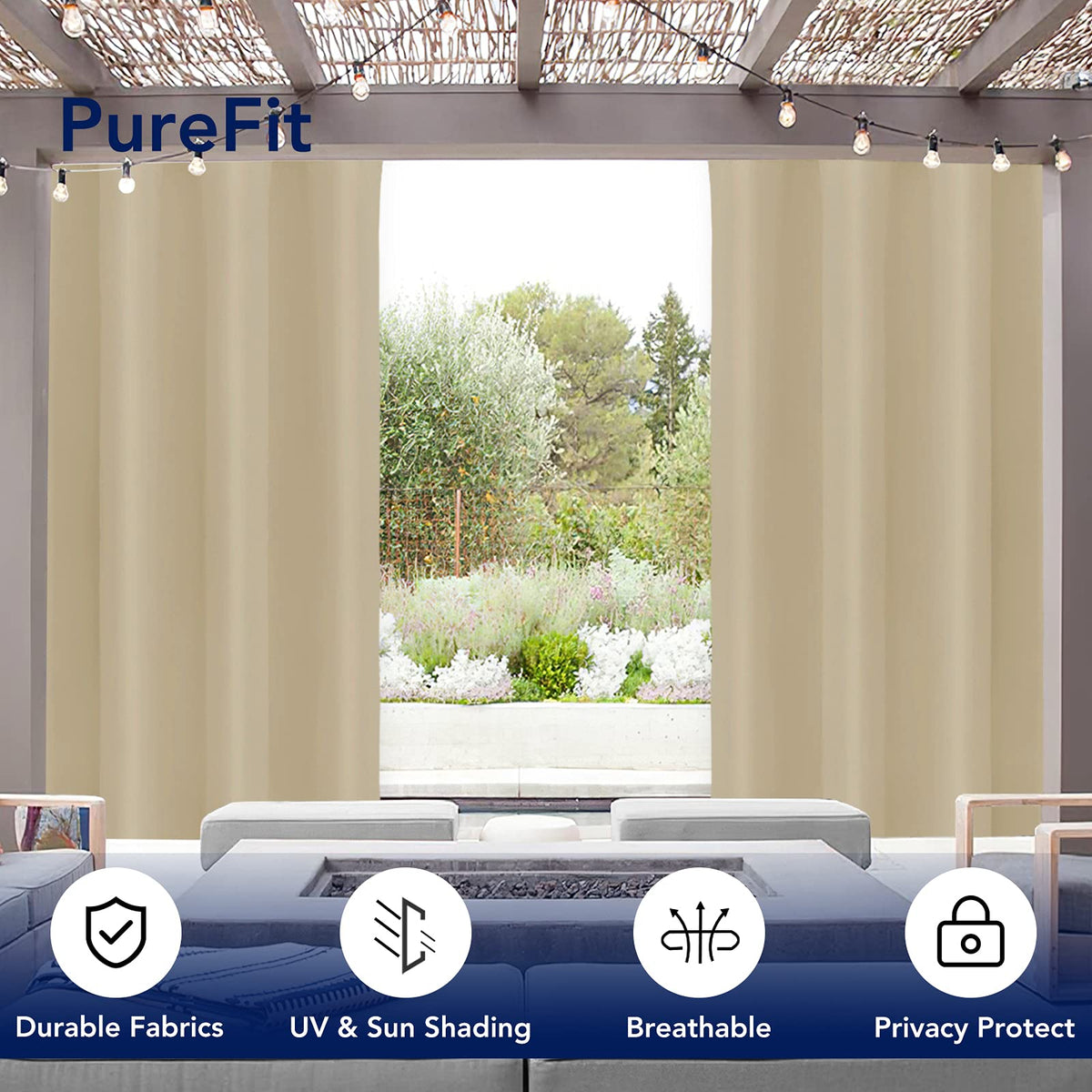 Waterproof Outdoor Curtains W999510