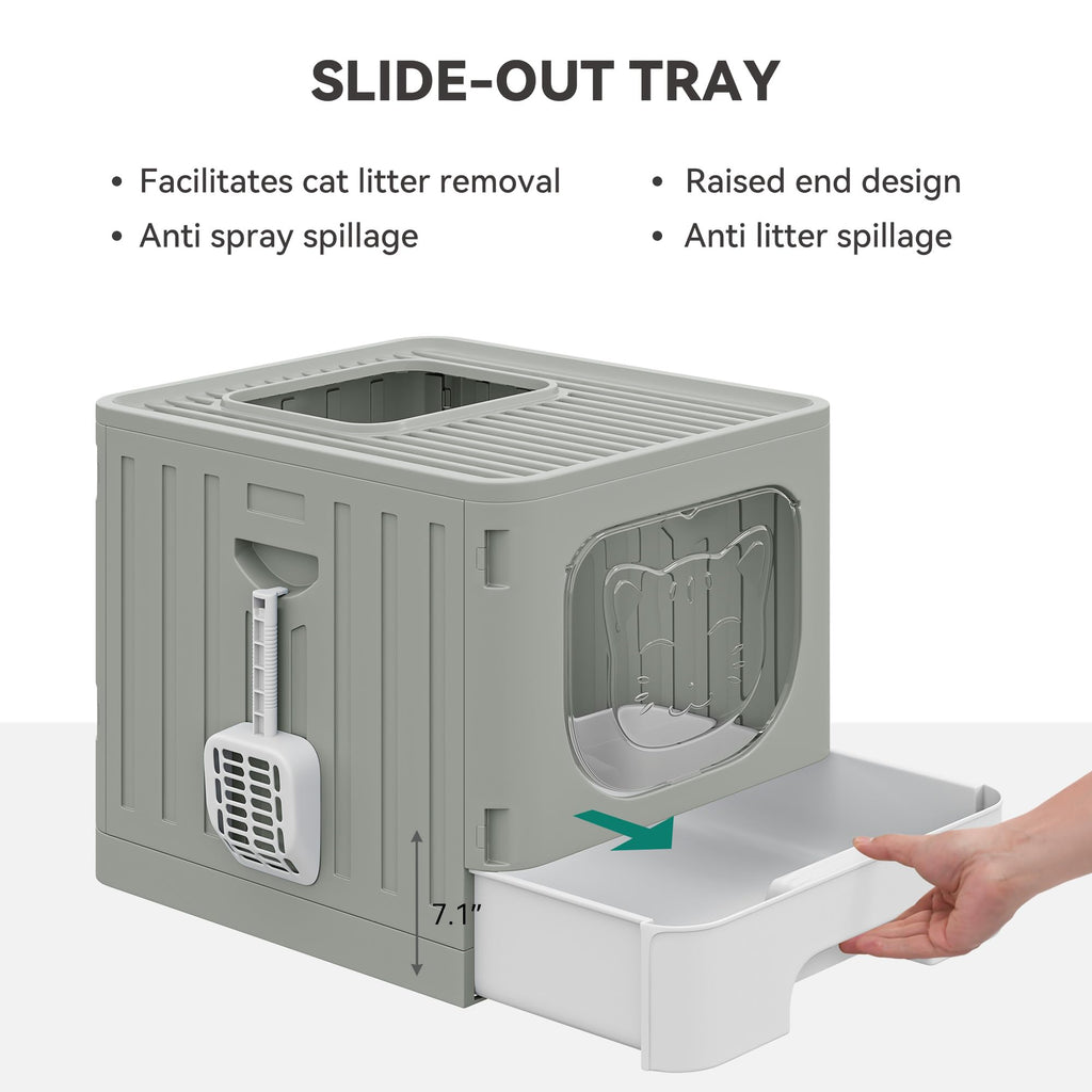 Large Enclosed Cat Litter Box with Lid H159524