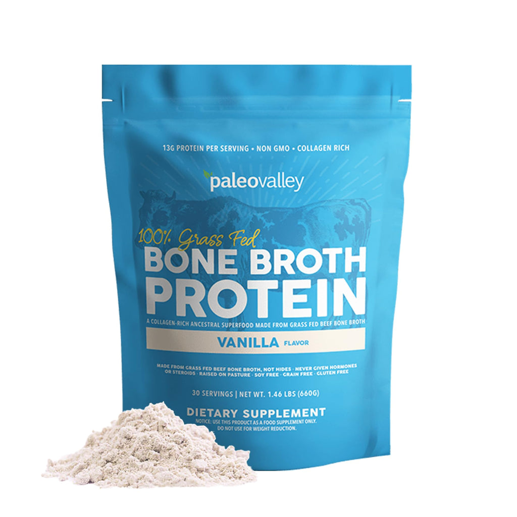 Grass Fed Bone Broth Protein Powder Vanilla P706