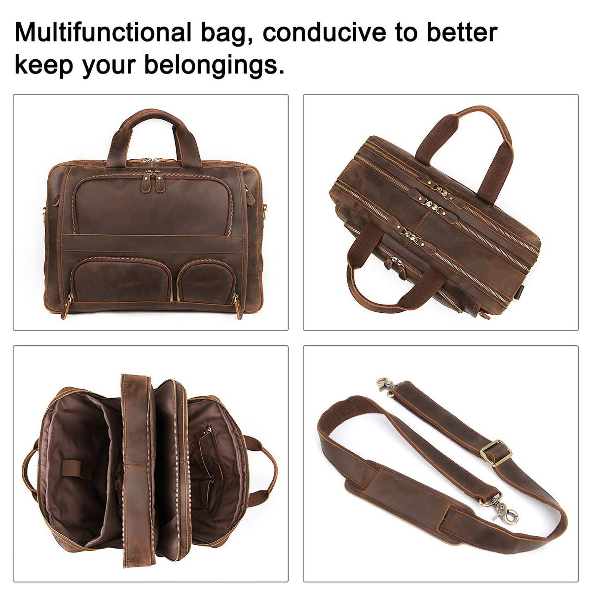 Genuine Leather Briefcase E9231