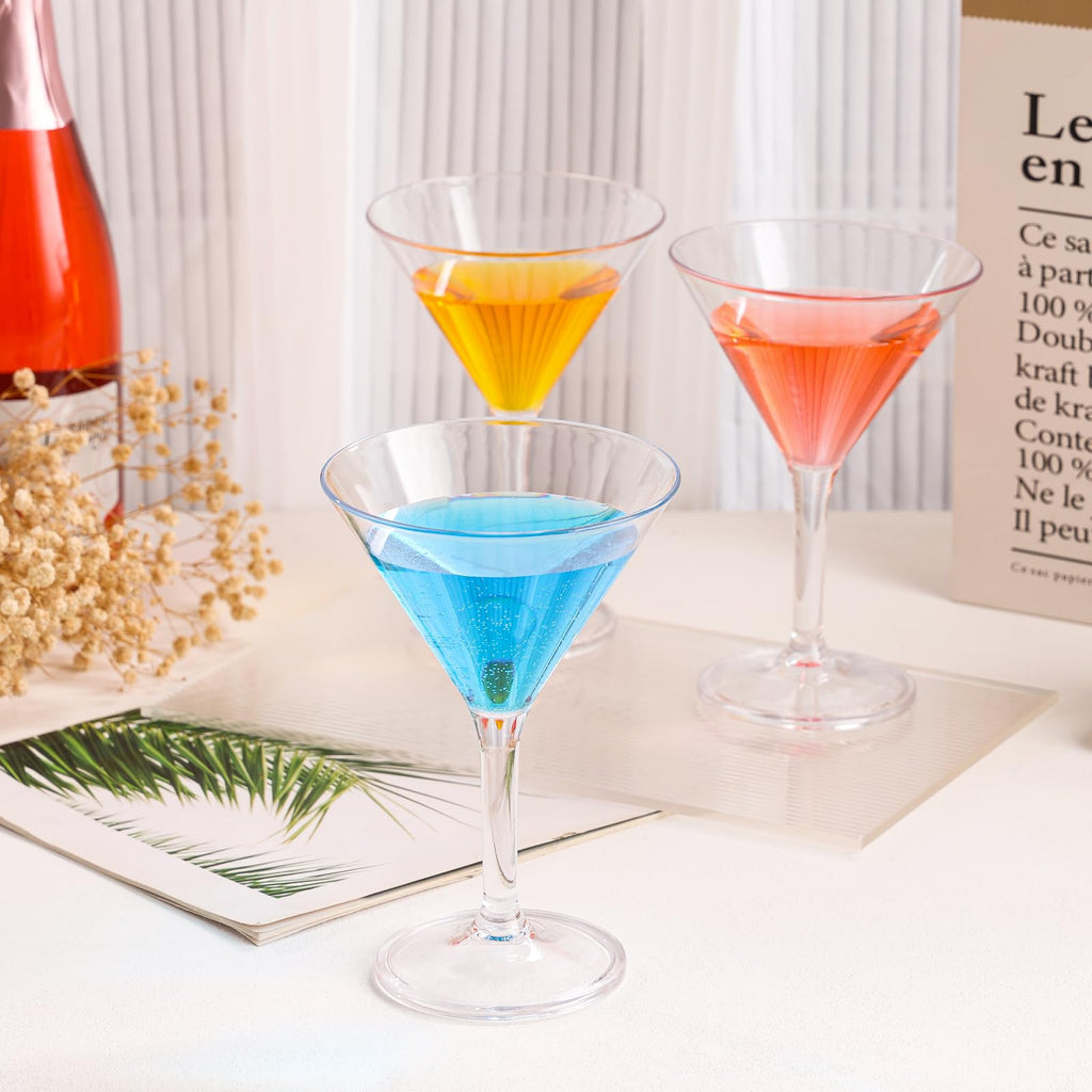 10 oz Plastic Martini Glasses Set of 12 F6418