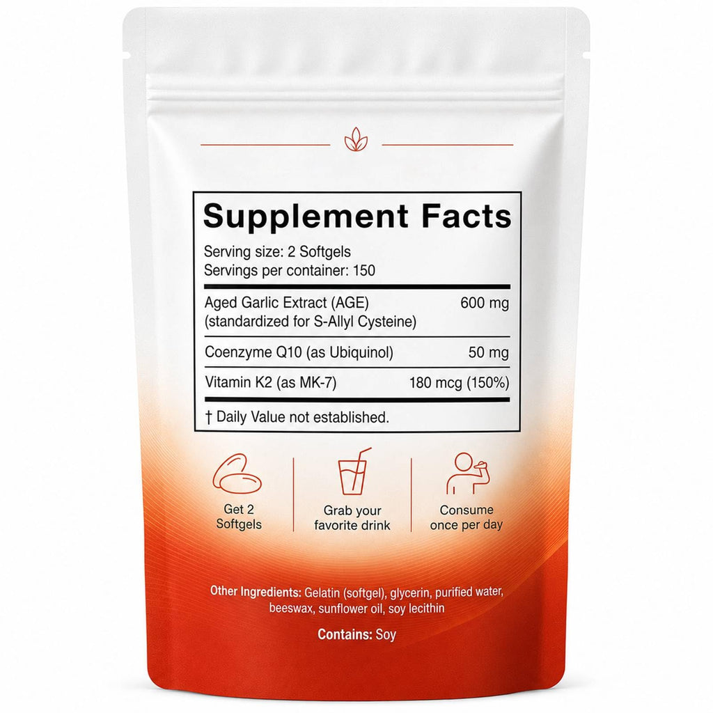 7500mg Odorless Aged Garlic Extract Softgels Q915