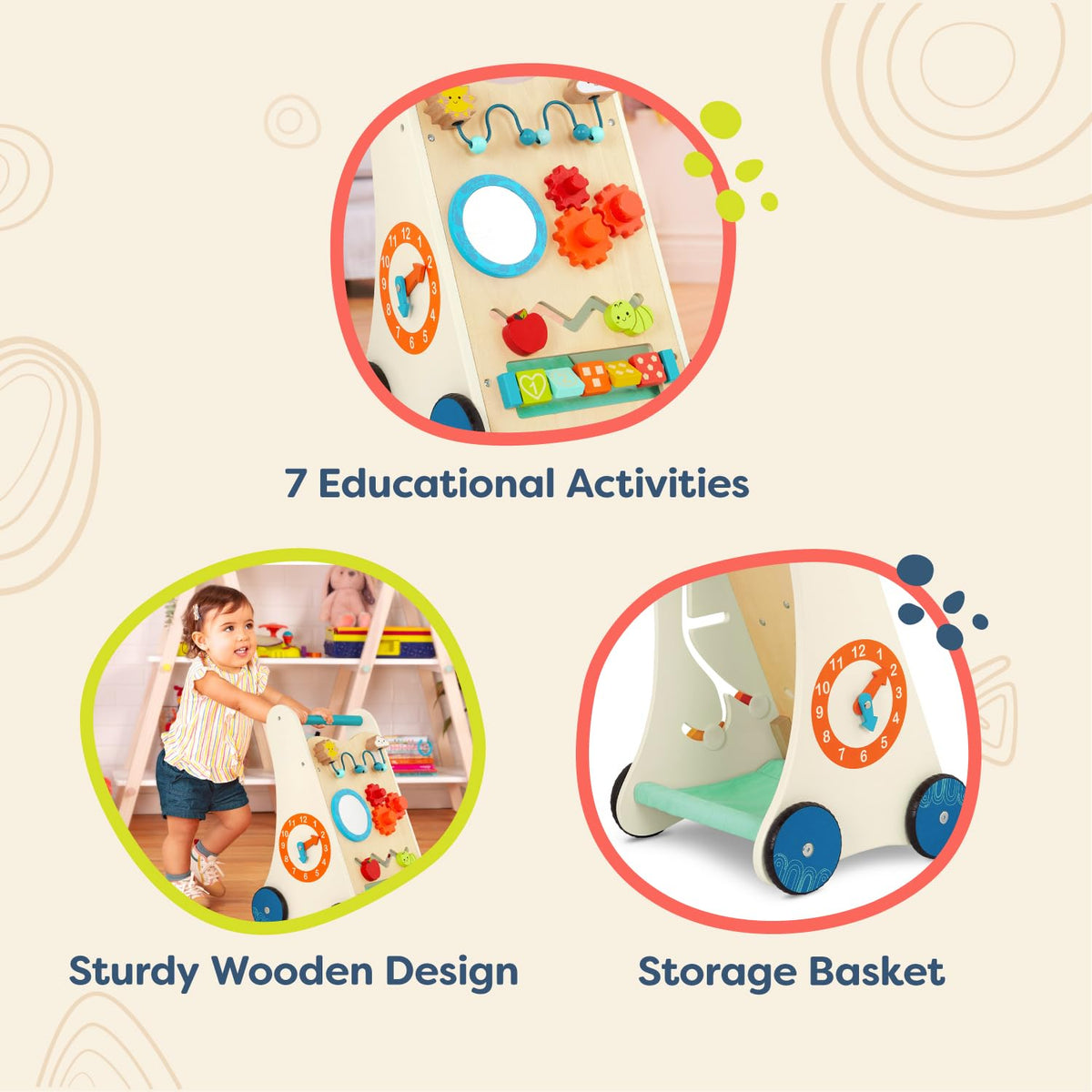 Wooden Activity Walker R47706