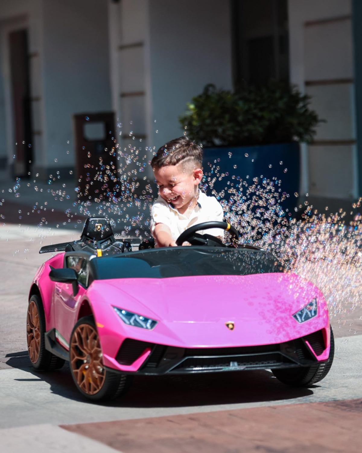 Pink 24V 2 Seater Kids Ride on Car J886