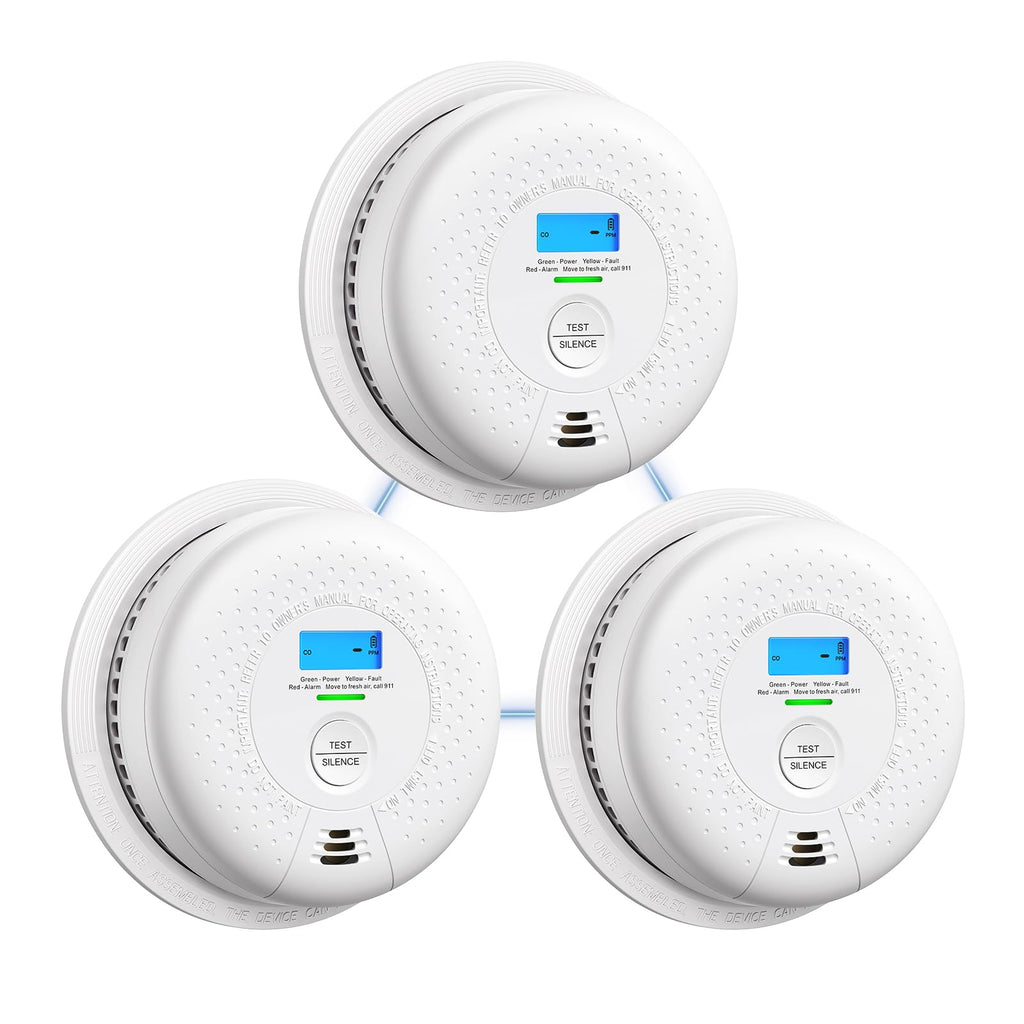 Wireless Interconnected Smoke and Carbon Monoxide Alarm 1-Pack and 3-Pack K606