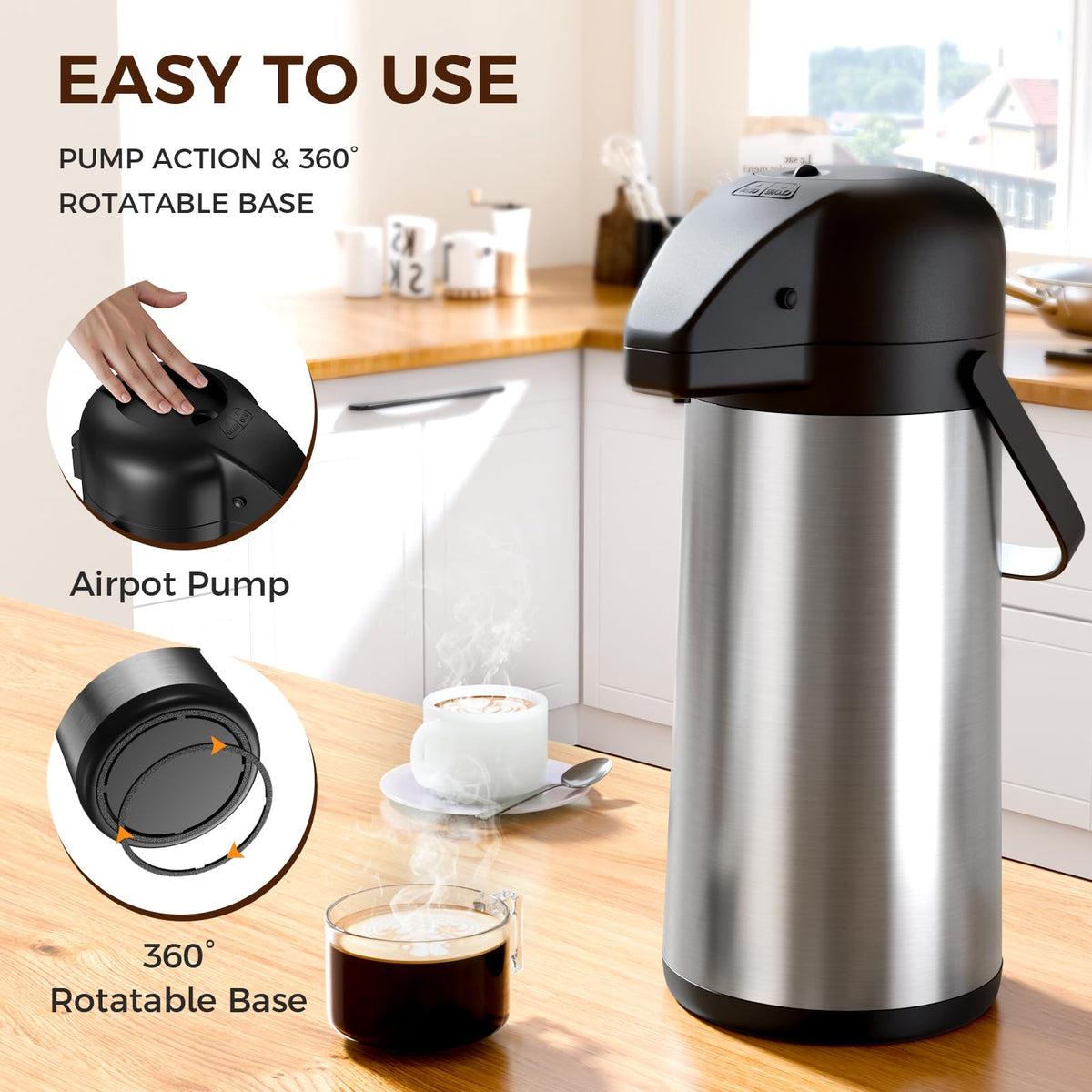 3L Pump Coffee Dispenser Y786