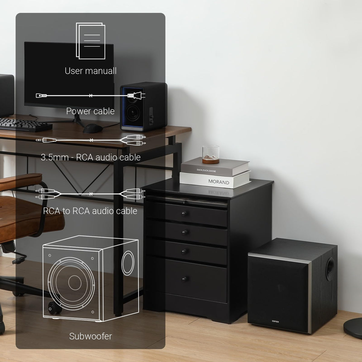 Powered Subwoofer with 8 inch Driver Y57647