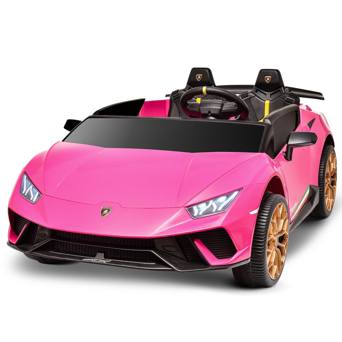 Pink 24V 2 Seater Kids Ride on Car J886