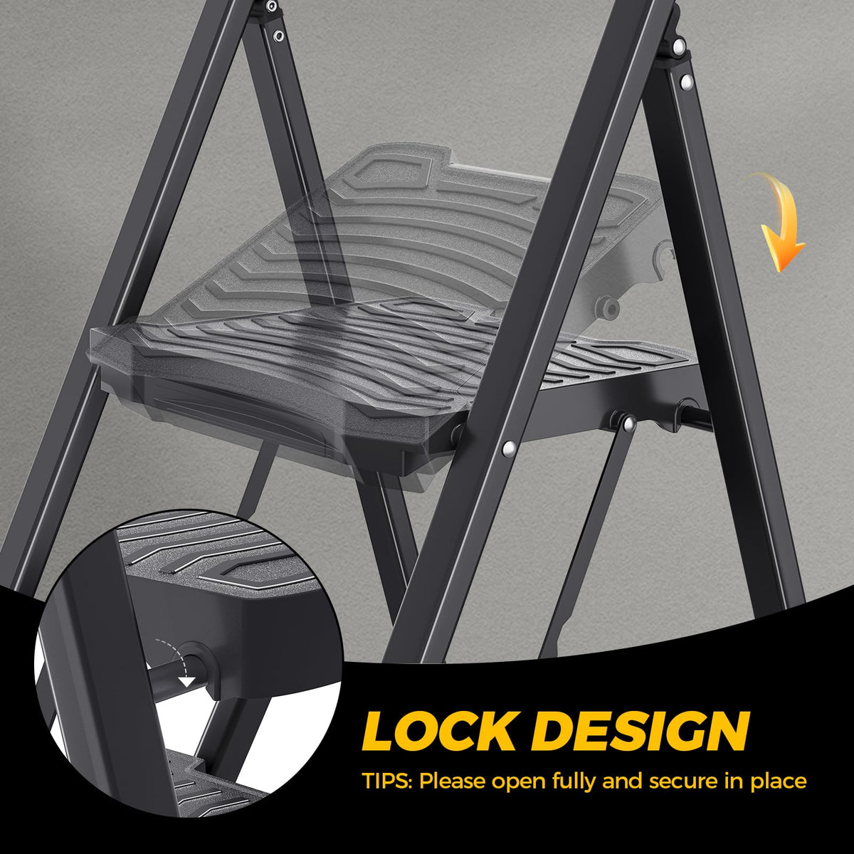 4 Step Steel Step Stool I4542