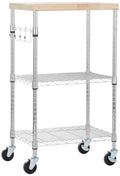 3-Tier Kitchen Storage Rack with Caster Wheels P21827
