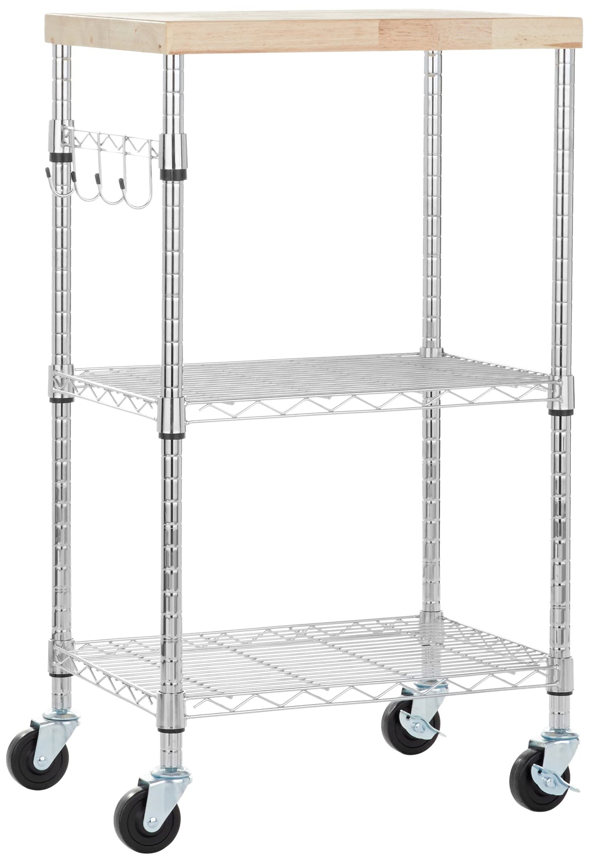 3-Tier Kitchen Storage Rack with Caster Wheels P21827