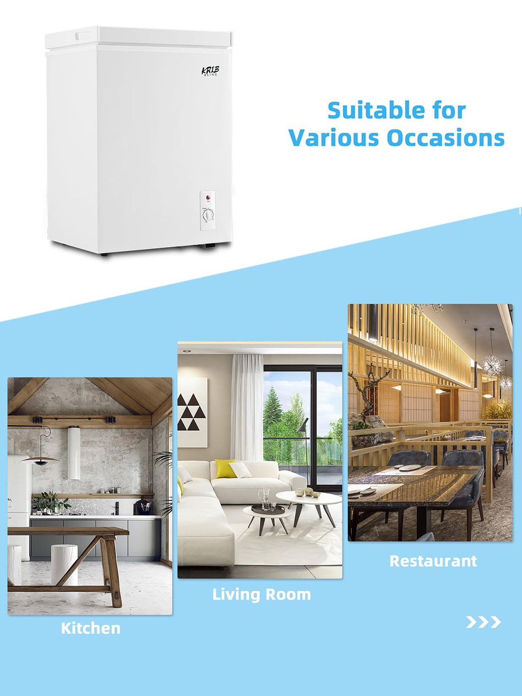 White 5.0 cu.ft Chest Freezer M715196
