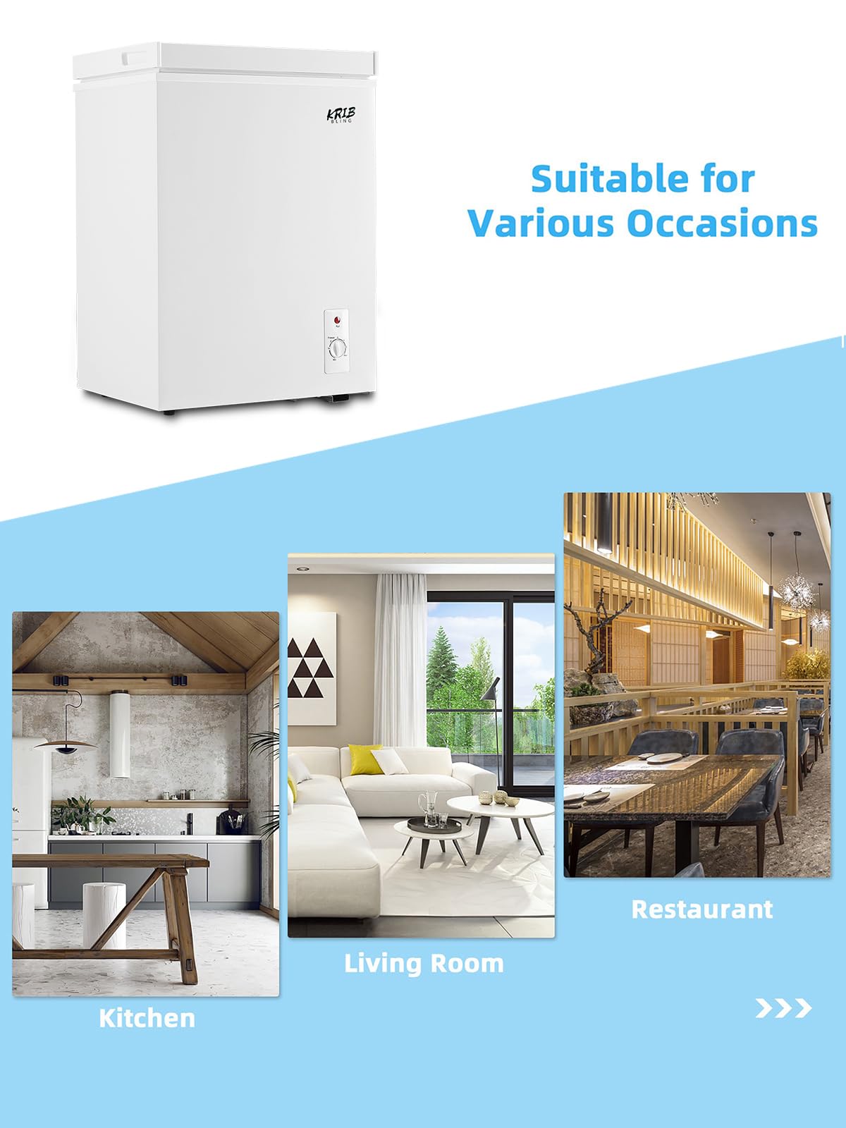 White 5.0 cu.ft Chest Freezer M715196