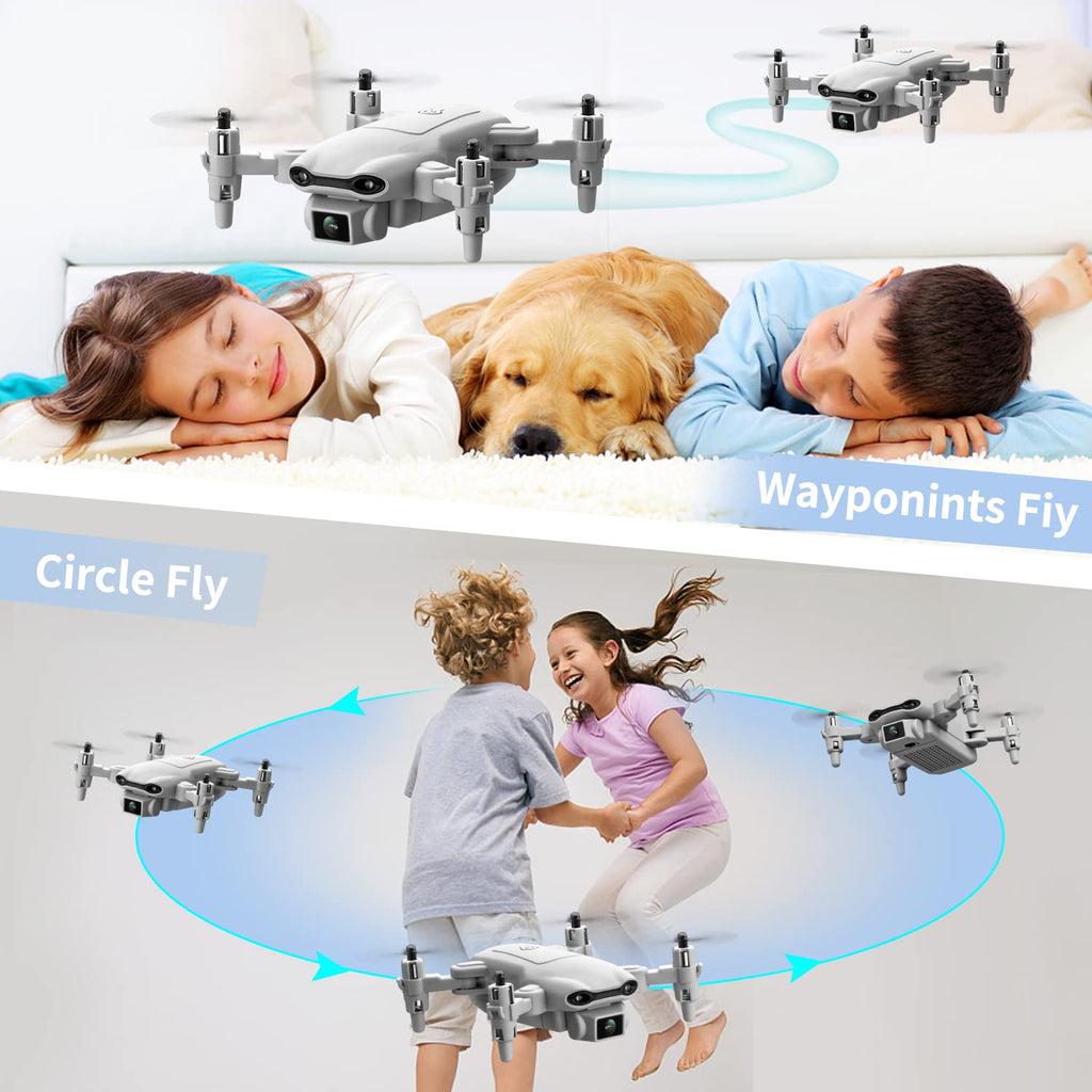Mini Drone with 1080P HD Camera, 3 Batteries, Gray X21438