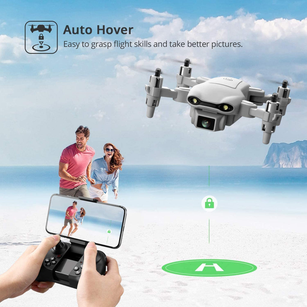 Mini Drone with 1080P HD Camera, 3 Batteries, Gray X21438